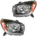 Black Bezel Headlight Assembly Pair for Toyota RAV4 J45425