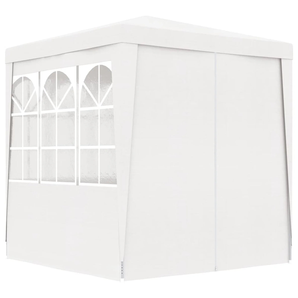 White Party Tent with Side Walls 6.6'x6.6' W73403