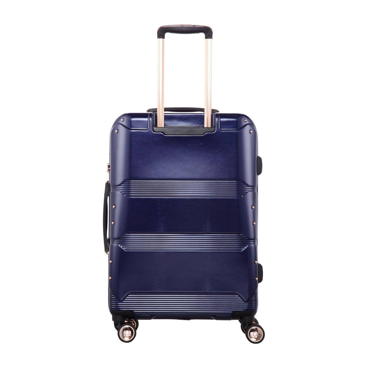 Navy Hard Shell 8 Wheels Trolley Case L842369