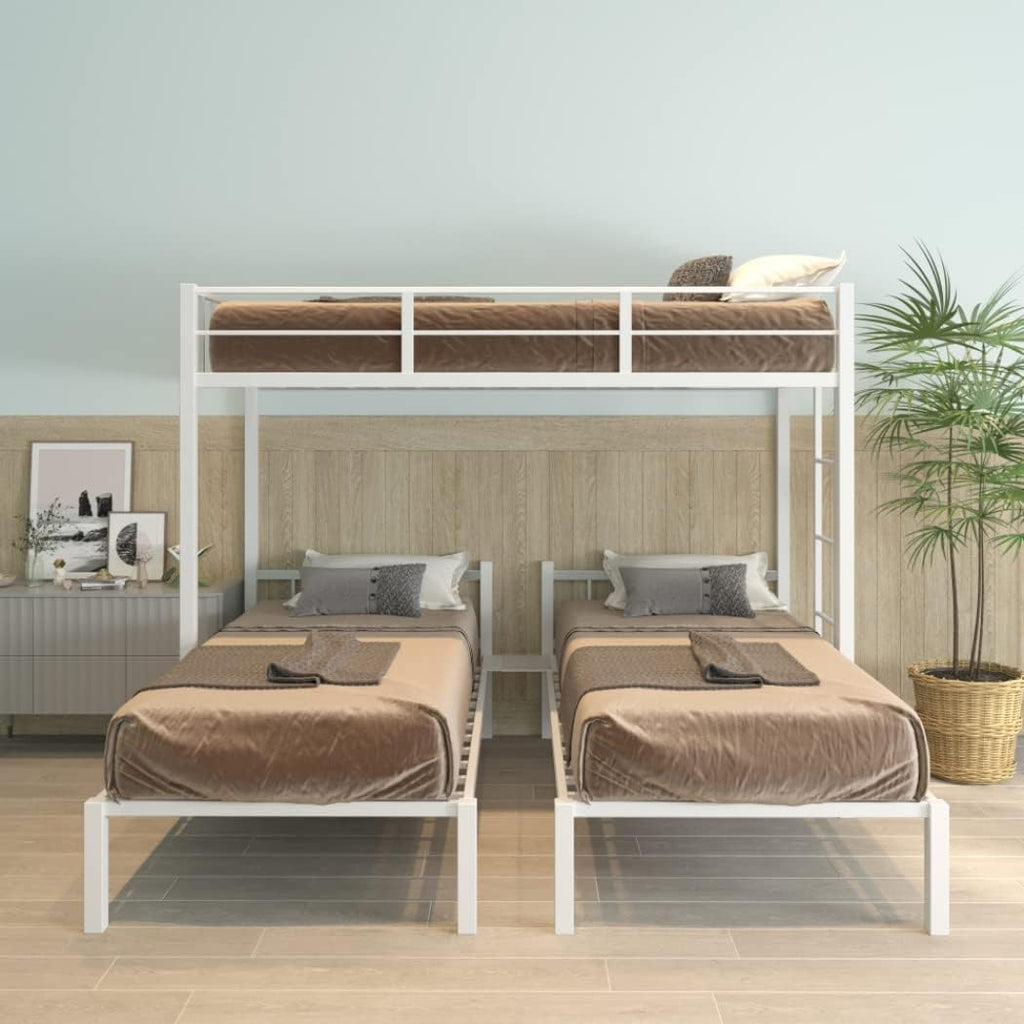Black Triple Bunk Metal Beds, Twin Over Twin/Twin Bunk Bed P162449