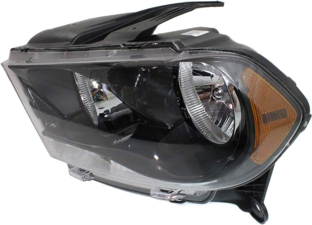 Pair Headlights Halogen Black Trim K856