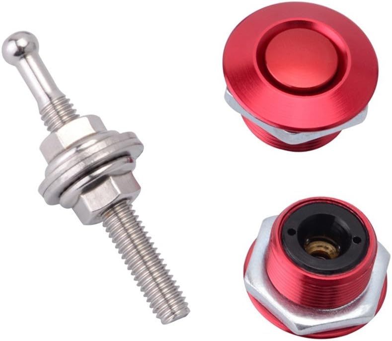 Quick Release Hood Pins 2 Pack 2.44" Diameter Black N182