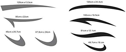 2Pcs Vinyl Graphics Kit Decals Car Stickers Pack of 2 Q49347