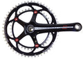 Black/Red 10 Speed Double Compact 34/50 Crankset 172.5mm V6170