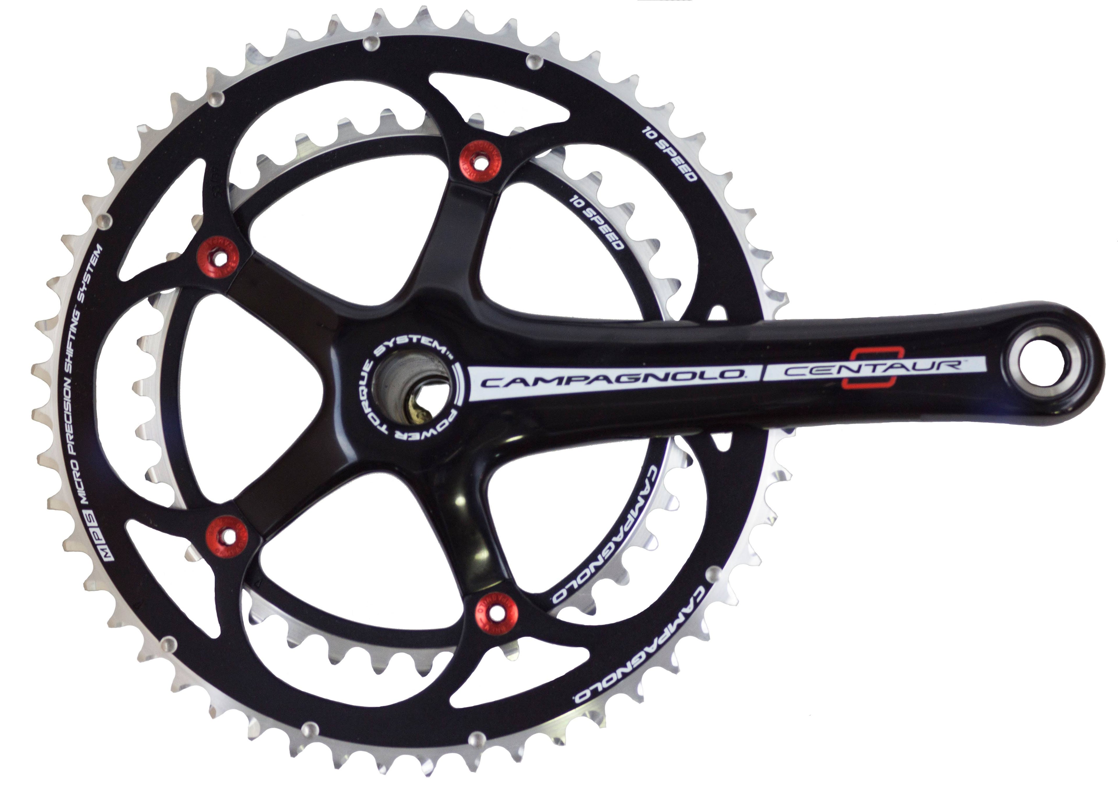 Black/Red 10 Speed Double Compact 34/50 Crankset 172.5mm V6170