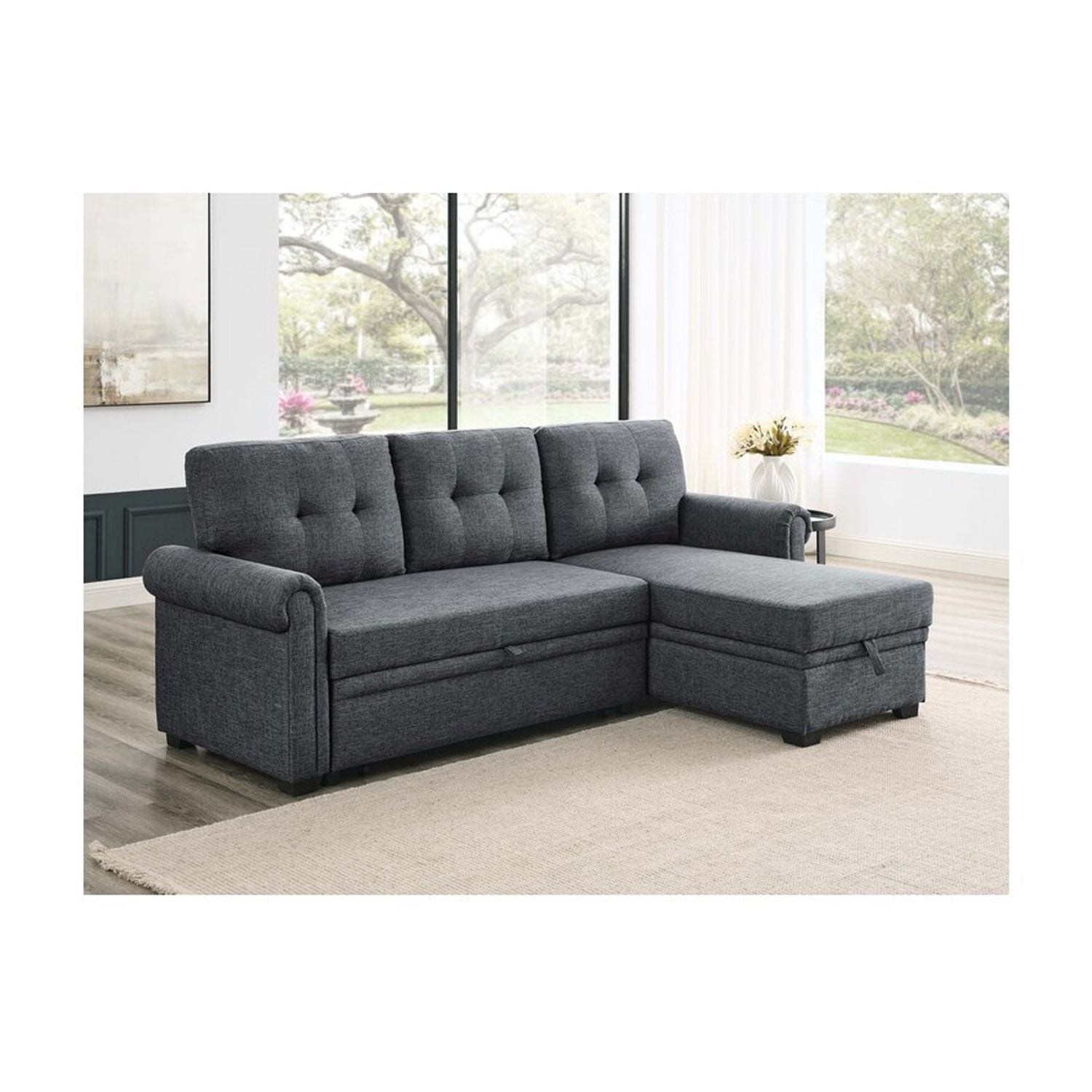 86" Rolled Arm Sofa Bed E788