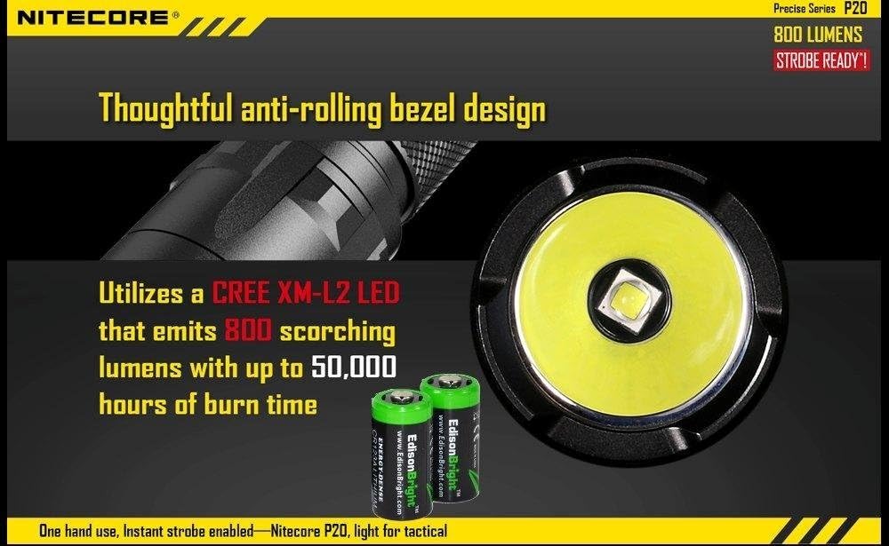 800 Lumen CREE XM-L2 LED Tactical Flashlight with Pressure Switch and Weapon Mount Z878240