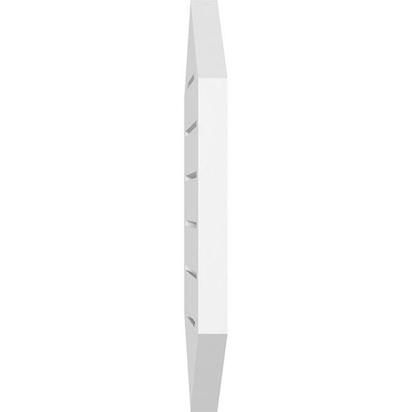 Vertical Peaked Surface Mount PVC Gable Vent W8427