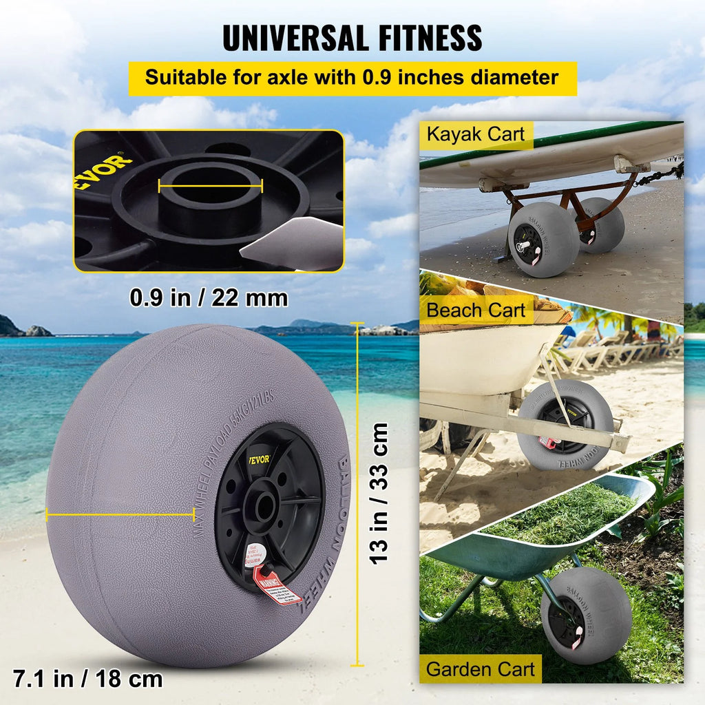13 in. Replacement Sand Tires, Pack of 2 U706