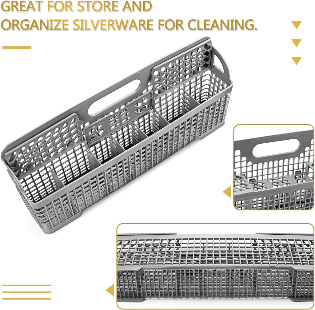 Dishwasher Silverware Basket Replacement with Handle, Pack of 2 W86790