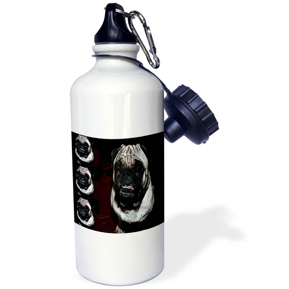 Tan and Black Sports Water Bottle 21 oz L1122