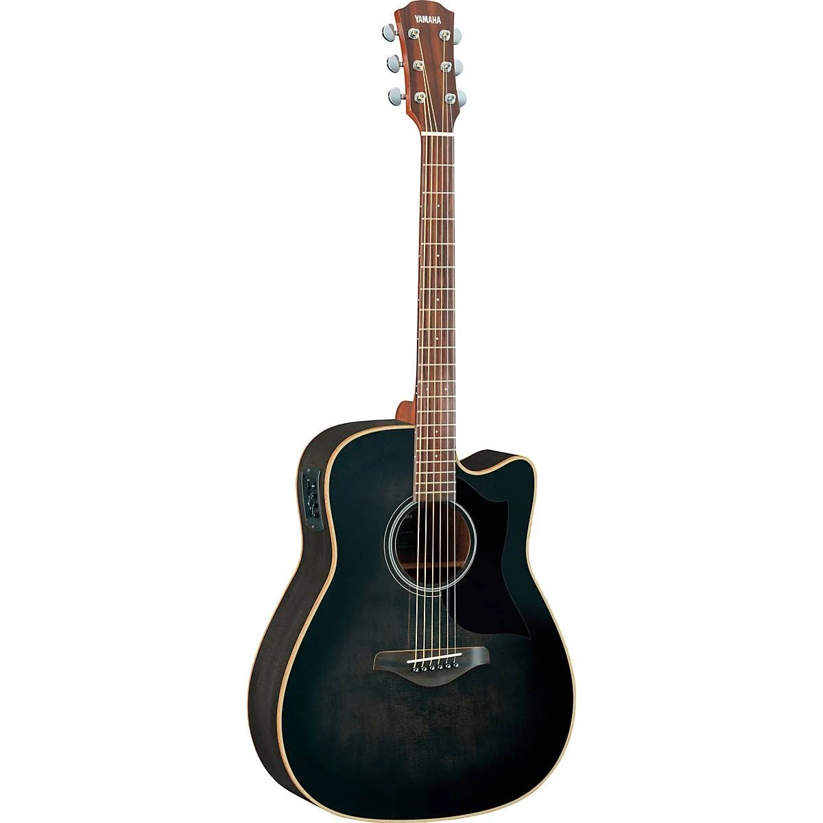 Transparent Black Acoustic-Electric Guitar Q598316