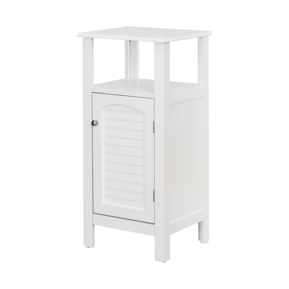 White Open Shelf Floor Cabinet C689097