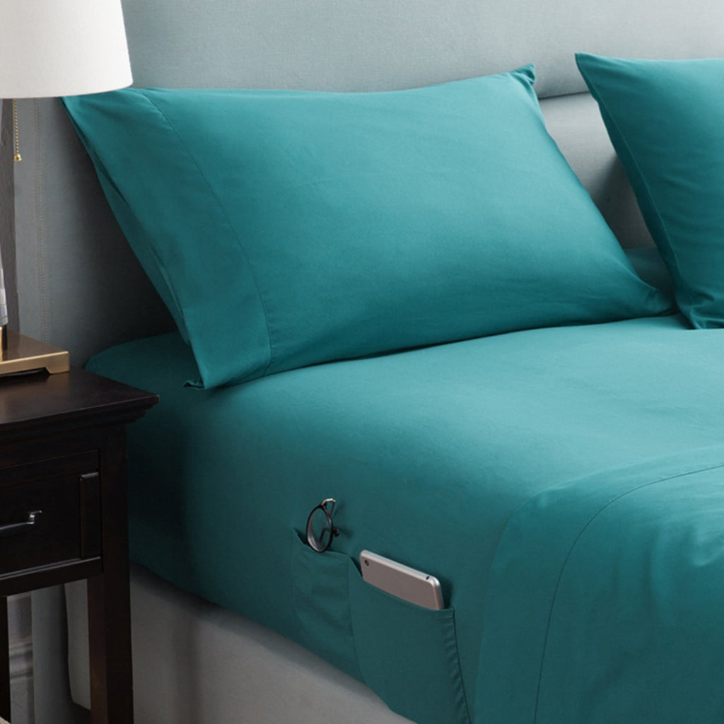 Supersoft Nightfall Navy Bedside Pocket Sheet Set G291