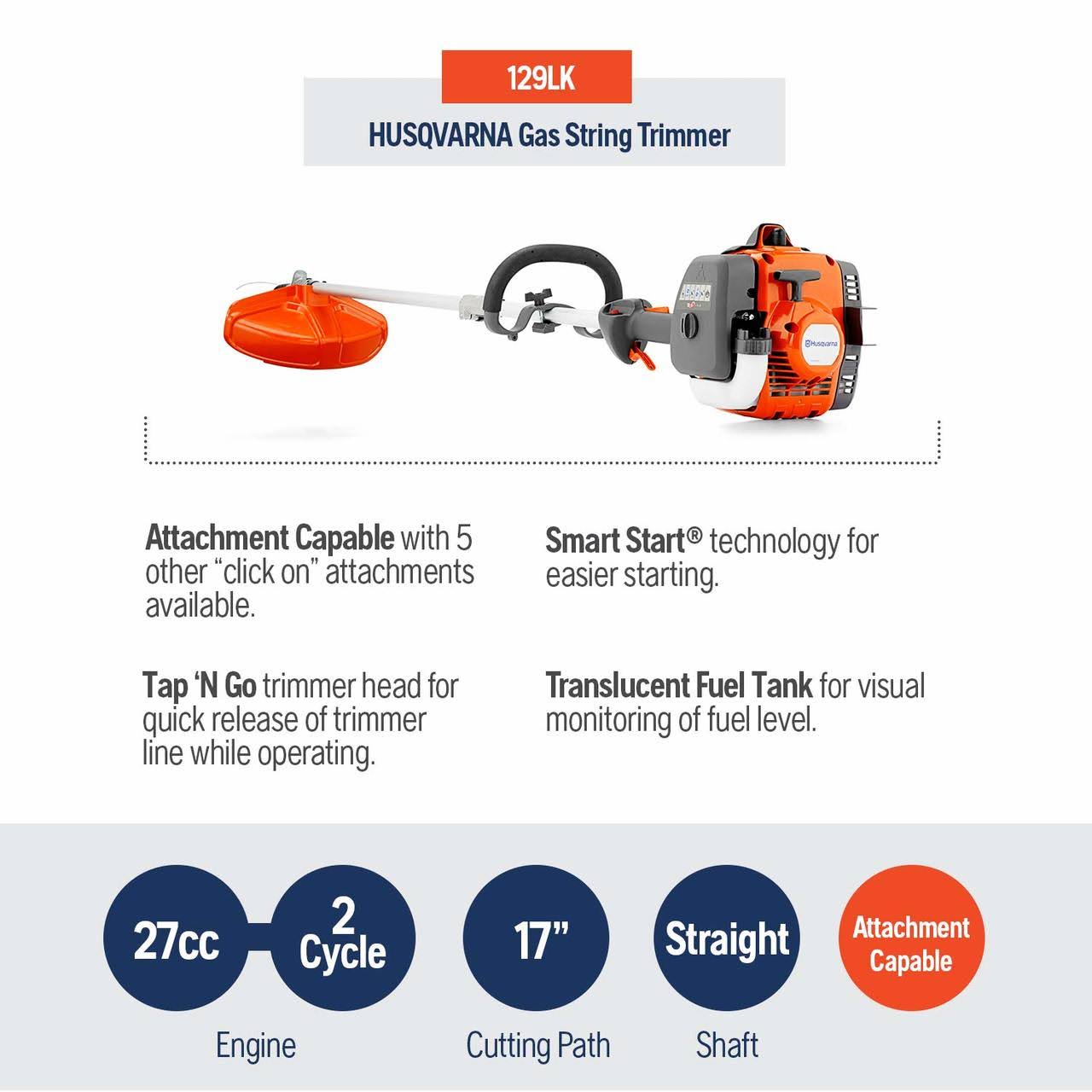 27 cc Straight Shaft String Trimmer O23609