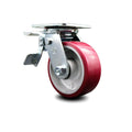 5 inch Poly on Aluminum Swivel Caster with Total Lock Brake I5309