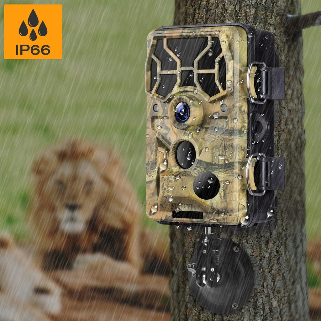 24MP 1296P WIFI Trail Camera with 120° Wide-Angle Night Vision Infrared Motion Sensor IP66 Waterproof S21302