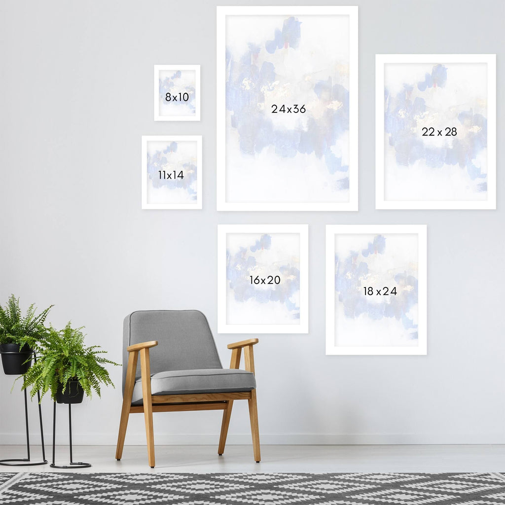 2 Piece White Framed Print Set O17722