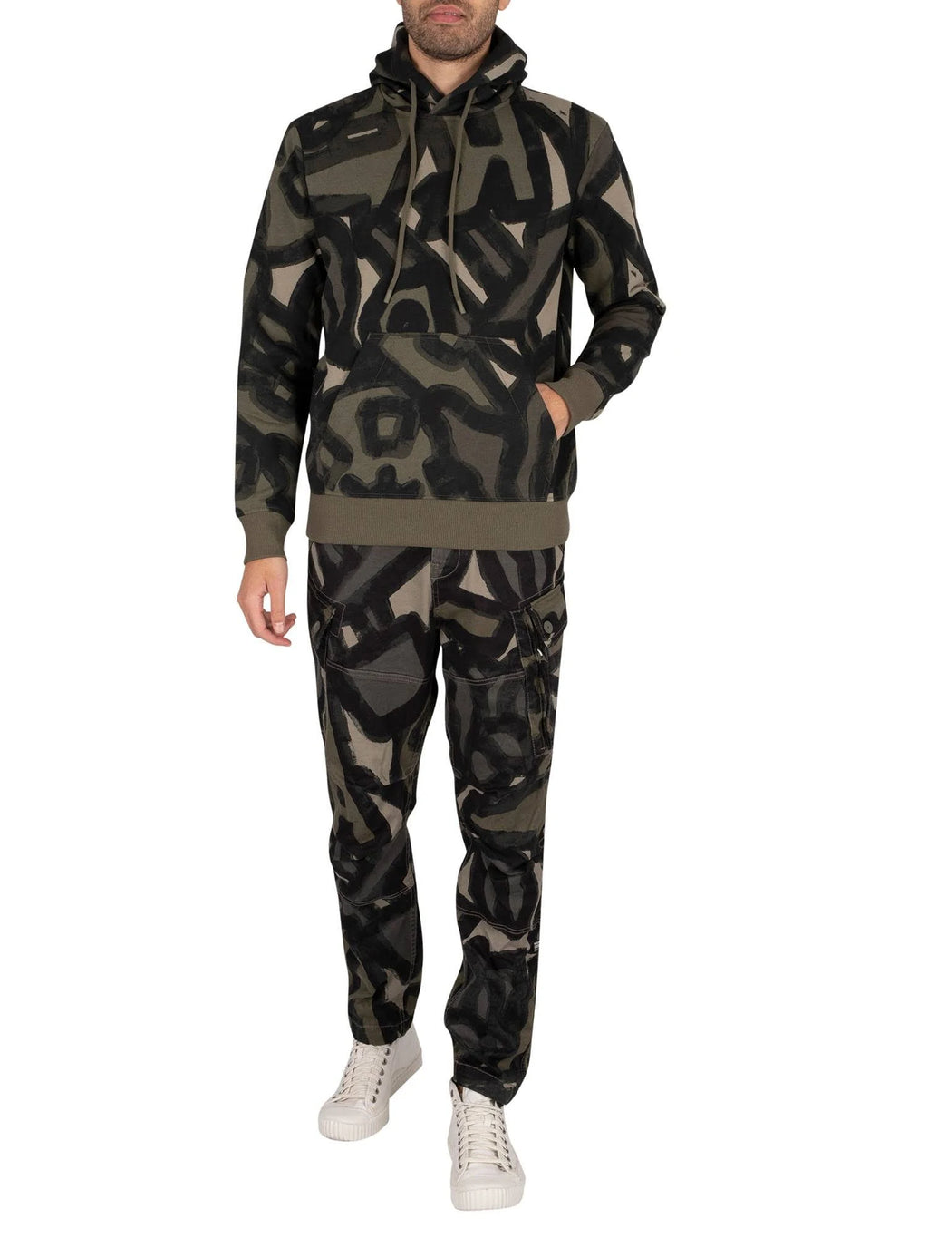 Mens Roxic Straight Tapered Cargos, Shamrock Brushed Objects, Size: 36W x 32L P331313