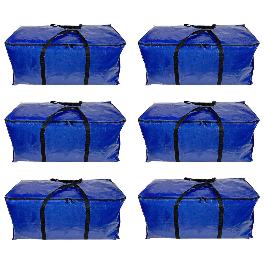 6 Pack 24 gal Moving Storage Bags with Top Zipper L6327