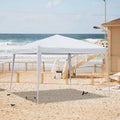 10 ft. W x 10 ft. D Steel Pop-Up Canopy Gray Y1131