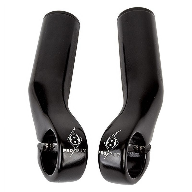Black Alloy Handlebar End Bar Ends J7526