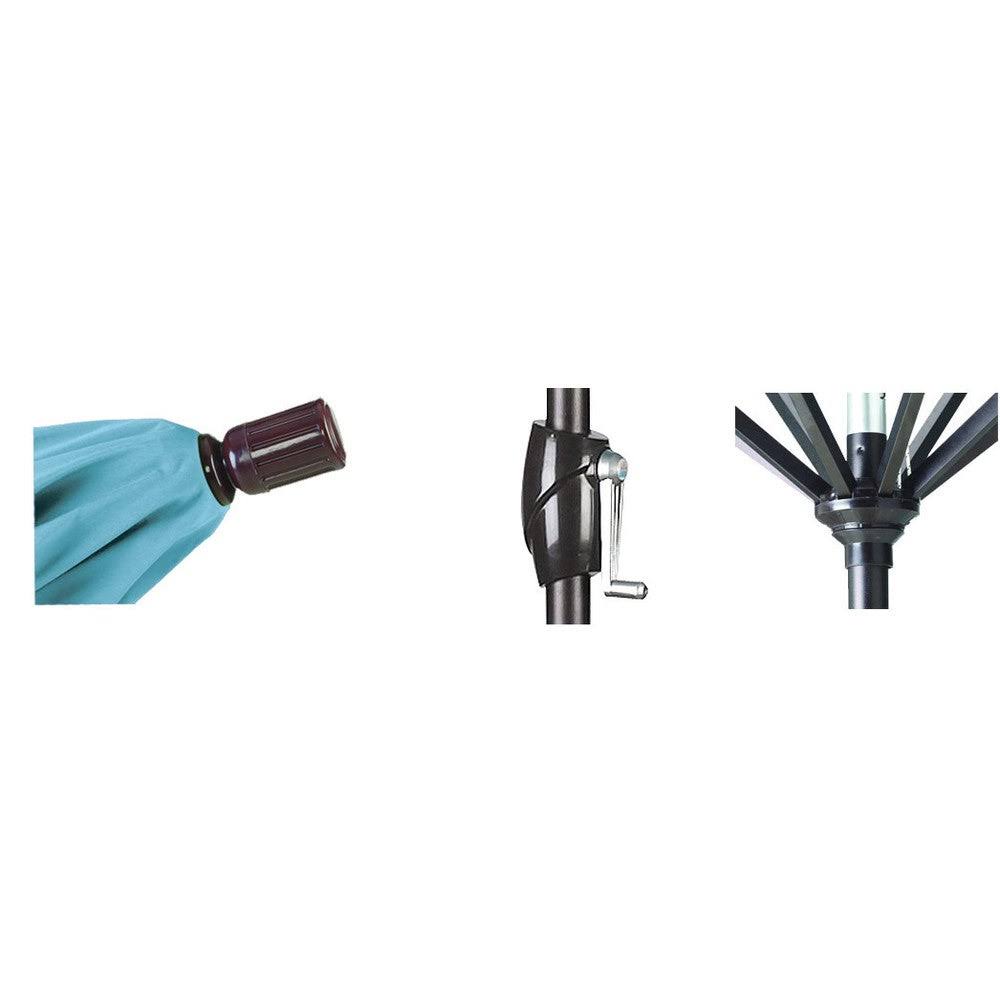 9 ft. Aluminum Market Umbrella Push Tilt K24490