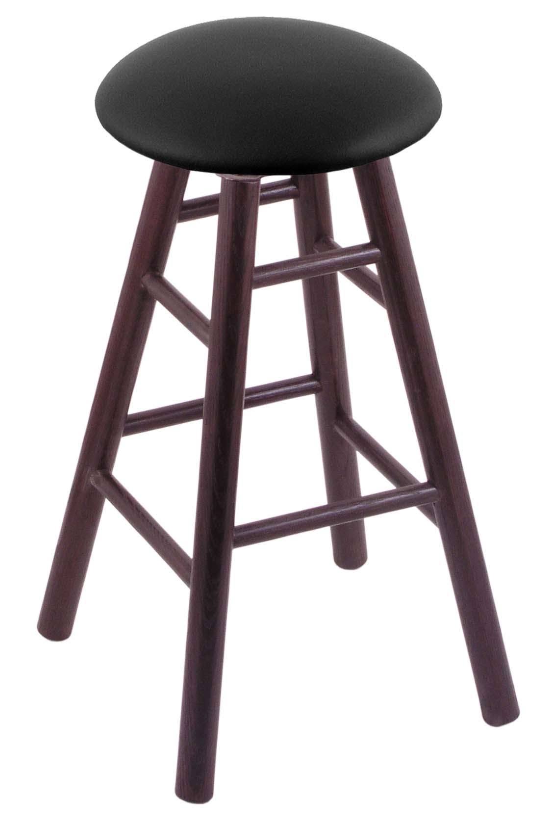 24x22 Oak Counter Stool with Black Vinyl Seat V217