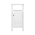 White Open Shelf Floor Cabinet C689097