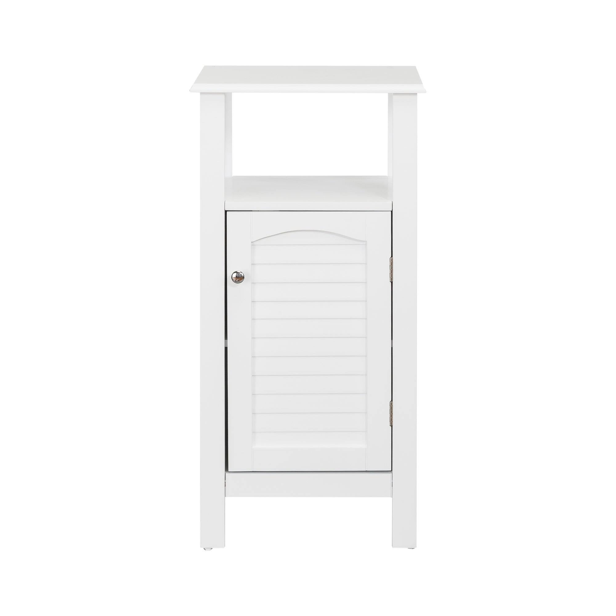 White Open Shelf Floor Cabinet C689097