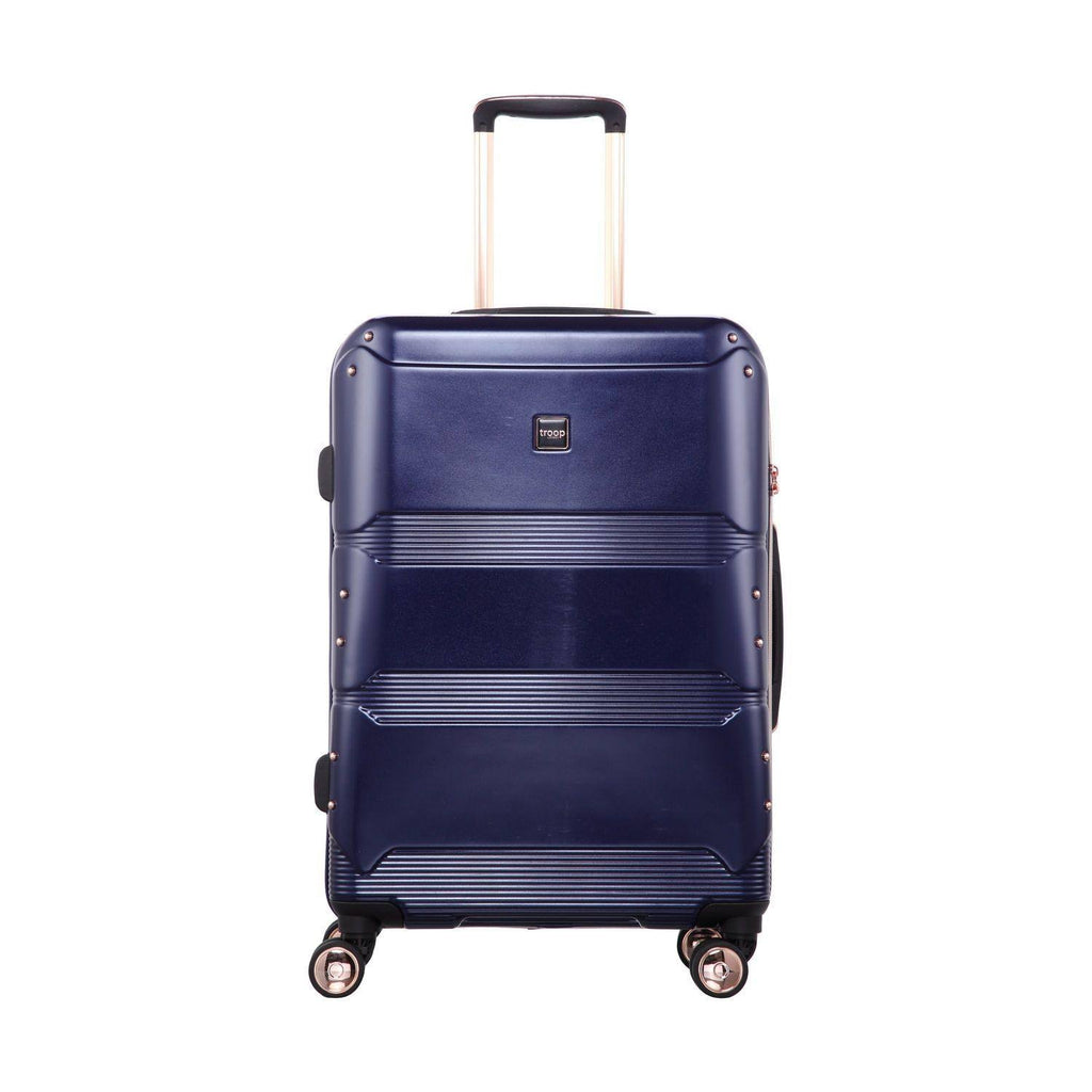 Navy Hard Shell 8 Wheels Trolley Case L842369