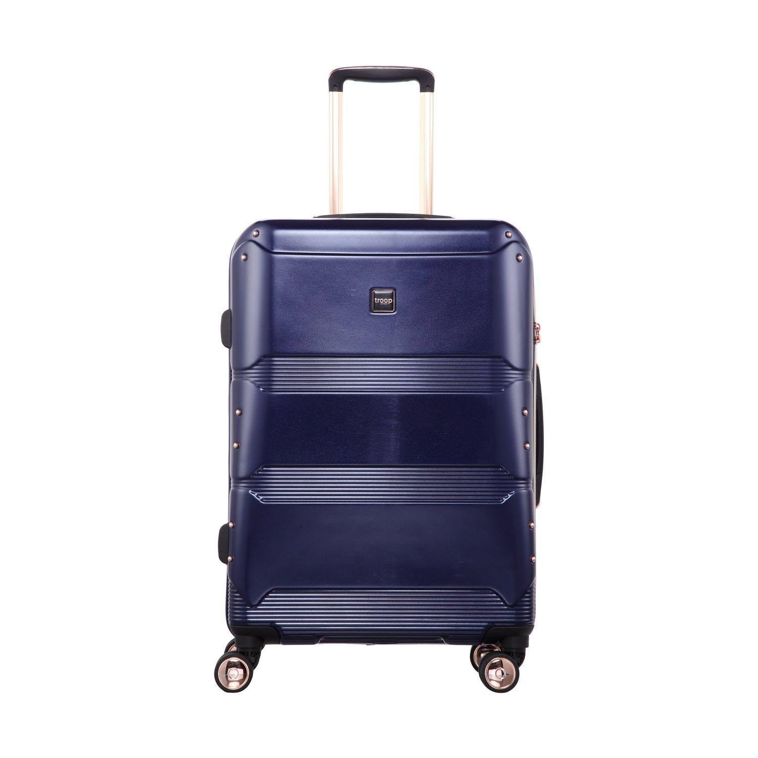 Navy Hard Shell 8 Wheels Trolley Case L842369