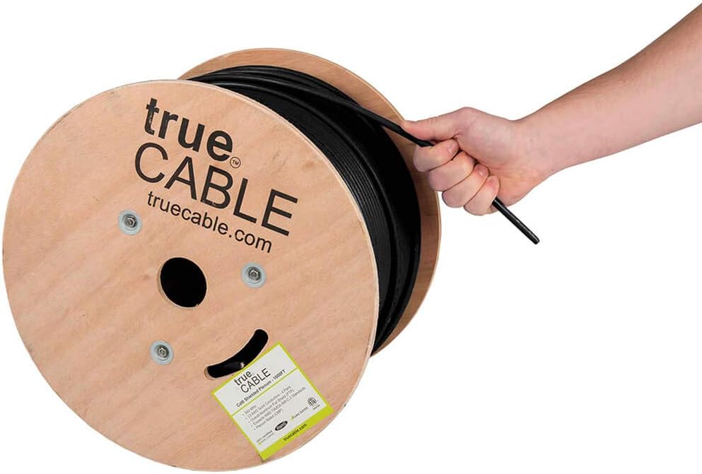 1000ft White 23AWG Solid Bare Copper Bulk Ethernet Cable C42135