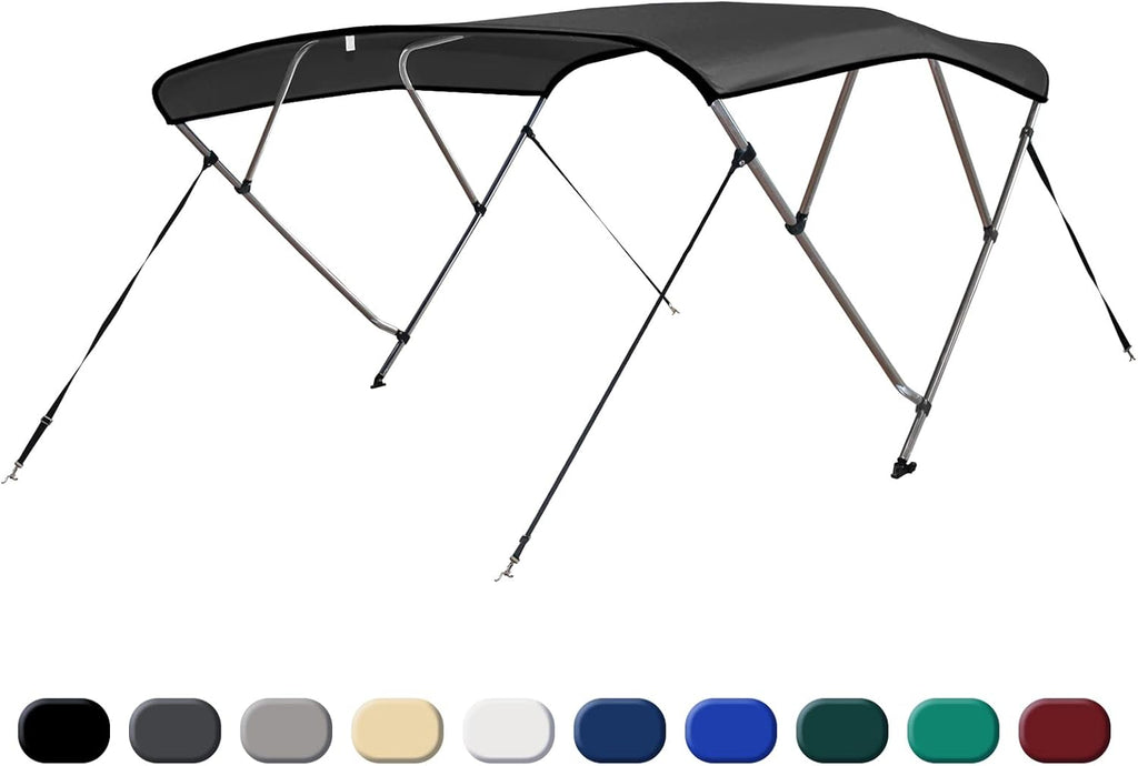 4 Bow Bimini Top Cover with Aluminum Frame D6975