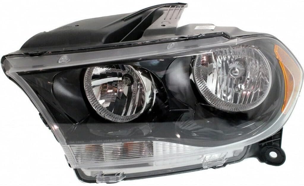 Pair Headlights Halogen Black Trim K856