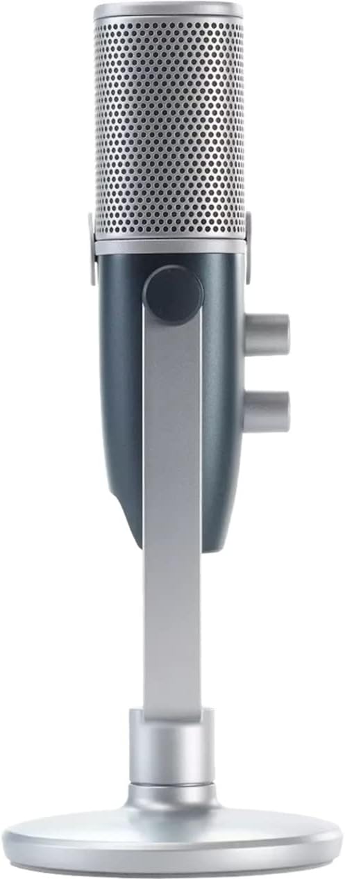 Blue and Silver USB-C Condenser Microphone O153