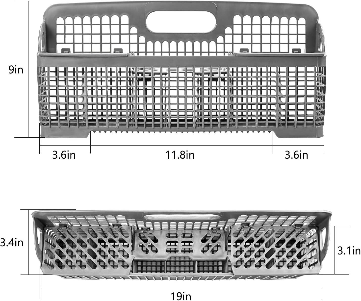 Dishwasher Silverware Basket Replacement with Handle, Pack of 2 W86790