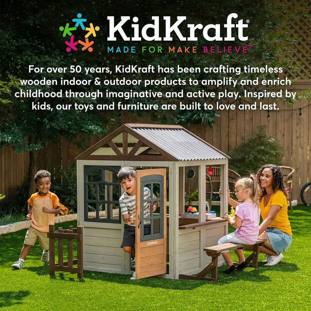 Natural Wooden Play Kitchen with 1 Piece Accessory Play Set R259500