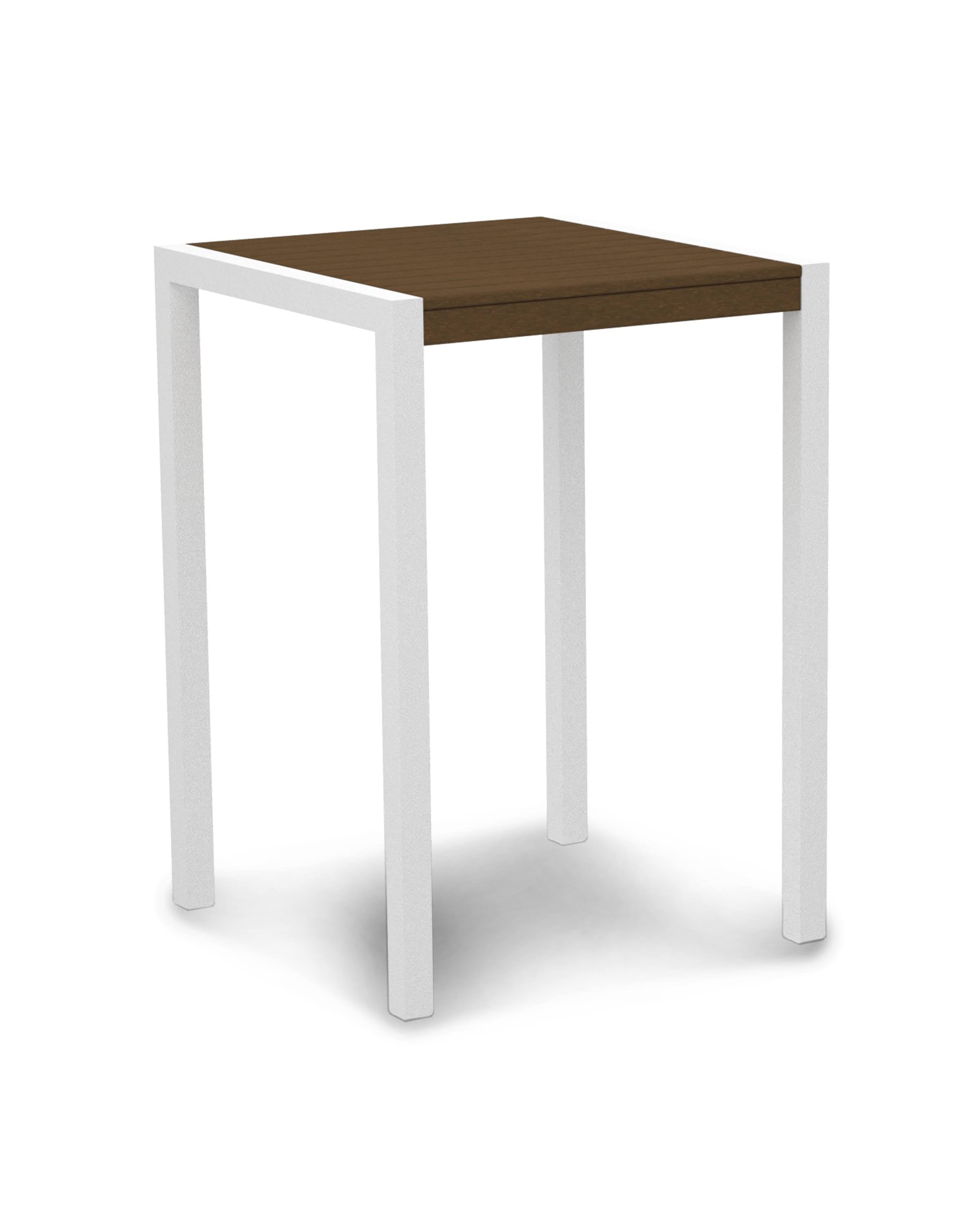 Satin White Bar Table Y929