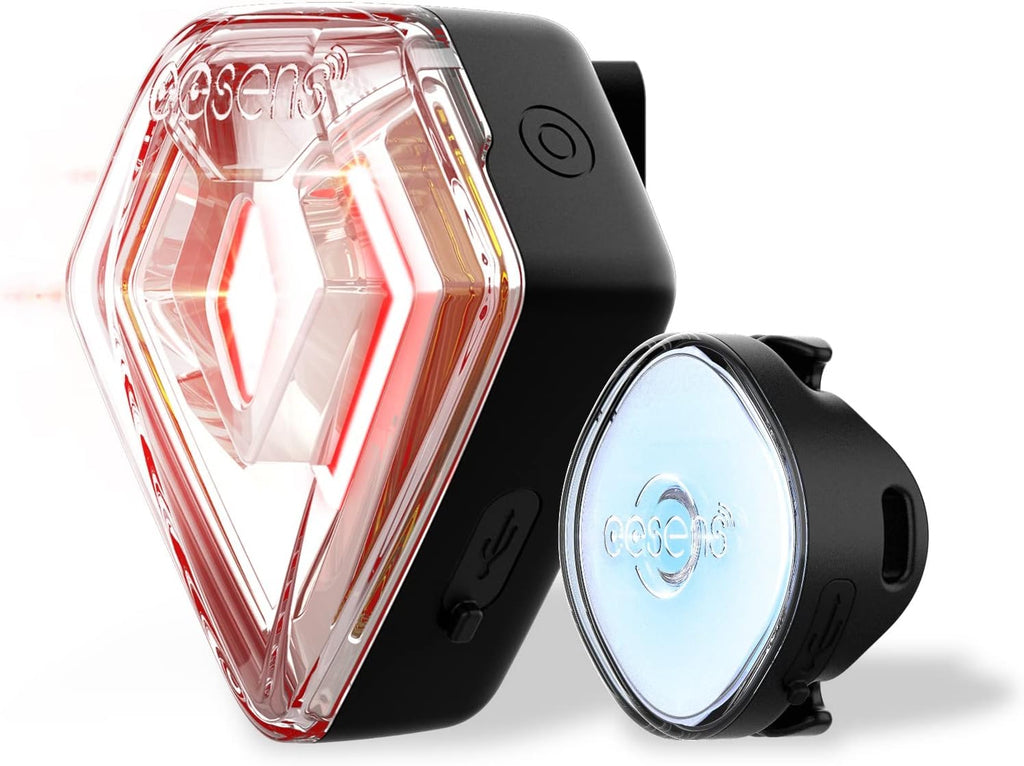 Smart Bike Tail Light with Theft Alarm and Turn Signals, IPX6 Waterproof, Pack of 2 T807