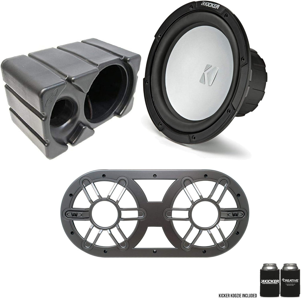 10-inch 2-Ohm Marine Grade Subwoofer with Ported Enclosure U217270