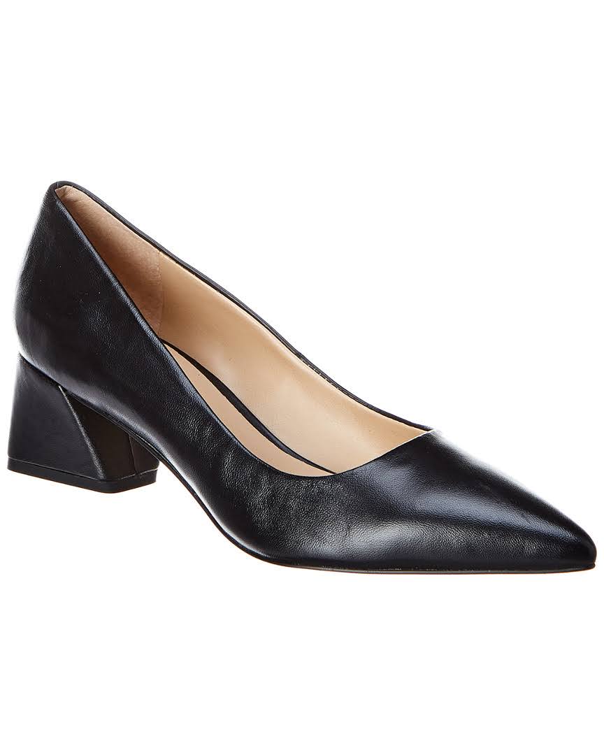 Black Leather Pump - Size 7 Q433480