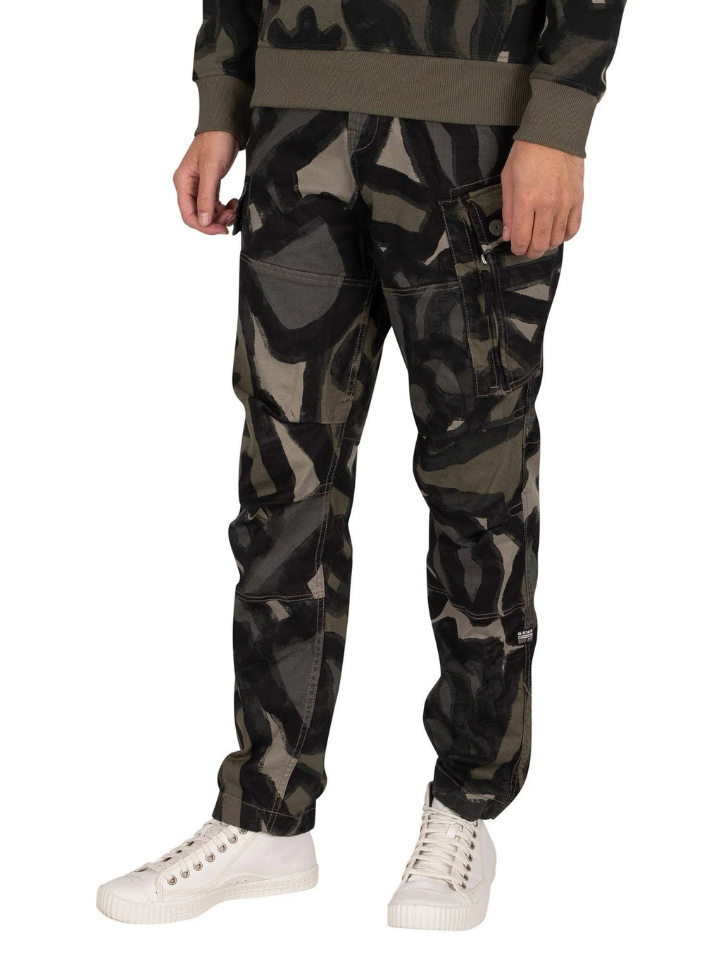 Mens Roxic Straight Tapered Cargos, Shamrock Brushed Objects, Size: 36W x 32L P331313