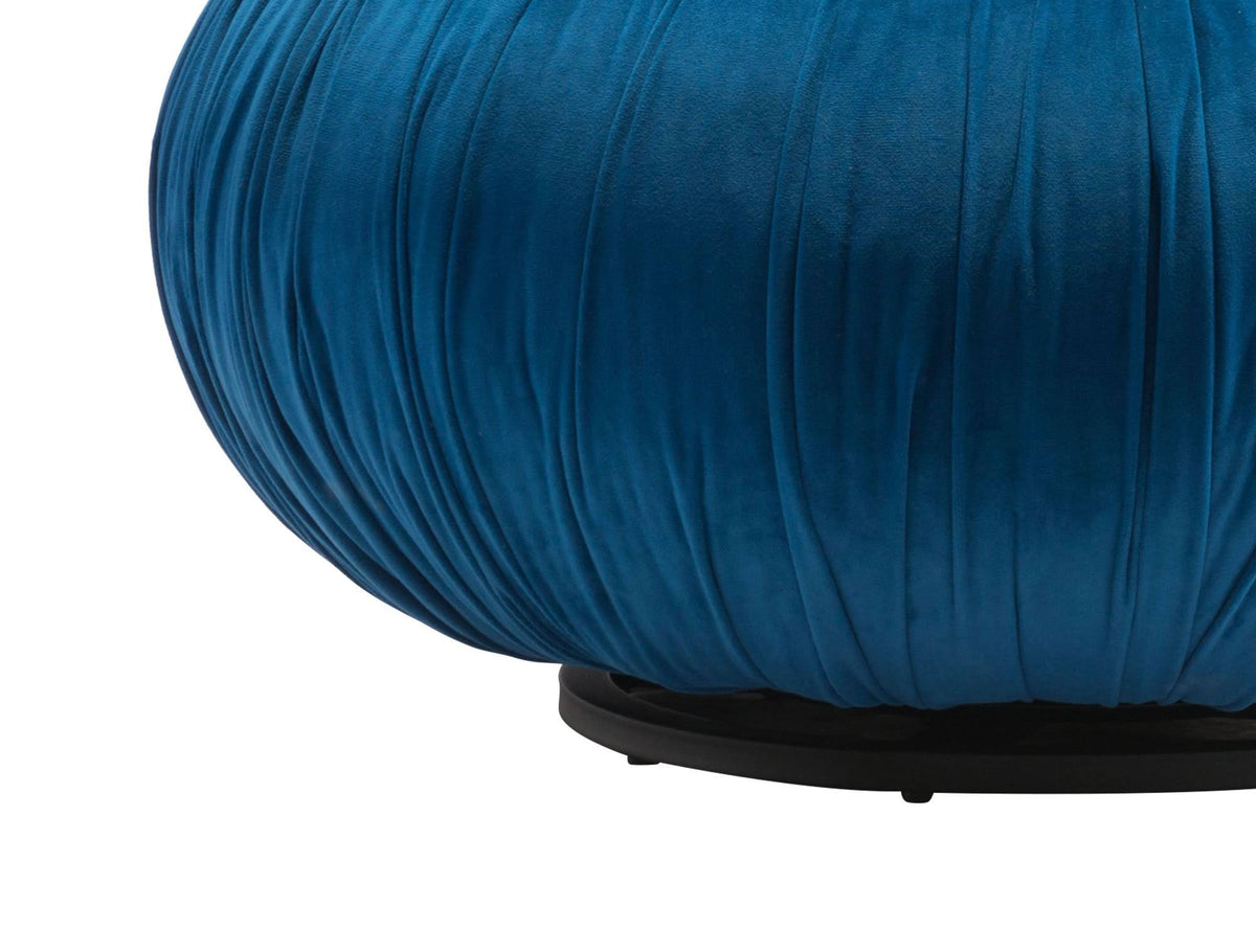 Light Blue Velvet Ottoman W177218