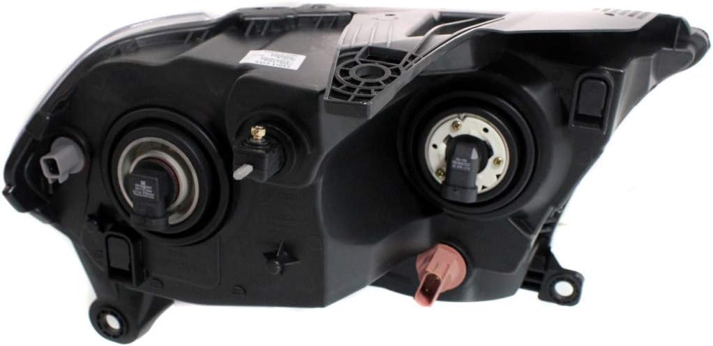 Pair Headlights Halogen Black Trim K856