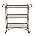 Metal & Mirror Bar Cart Q129