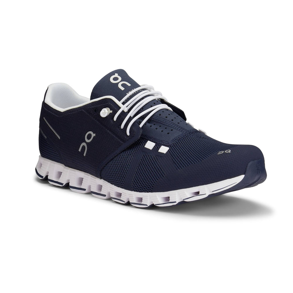 Navy White Running Shoes U9337