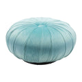 Light Blue Velvet Ottoman W177218