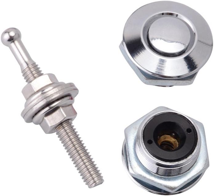 Quick Release Hood Pins 2 Pack 2.44" Diameter Black N182