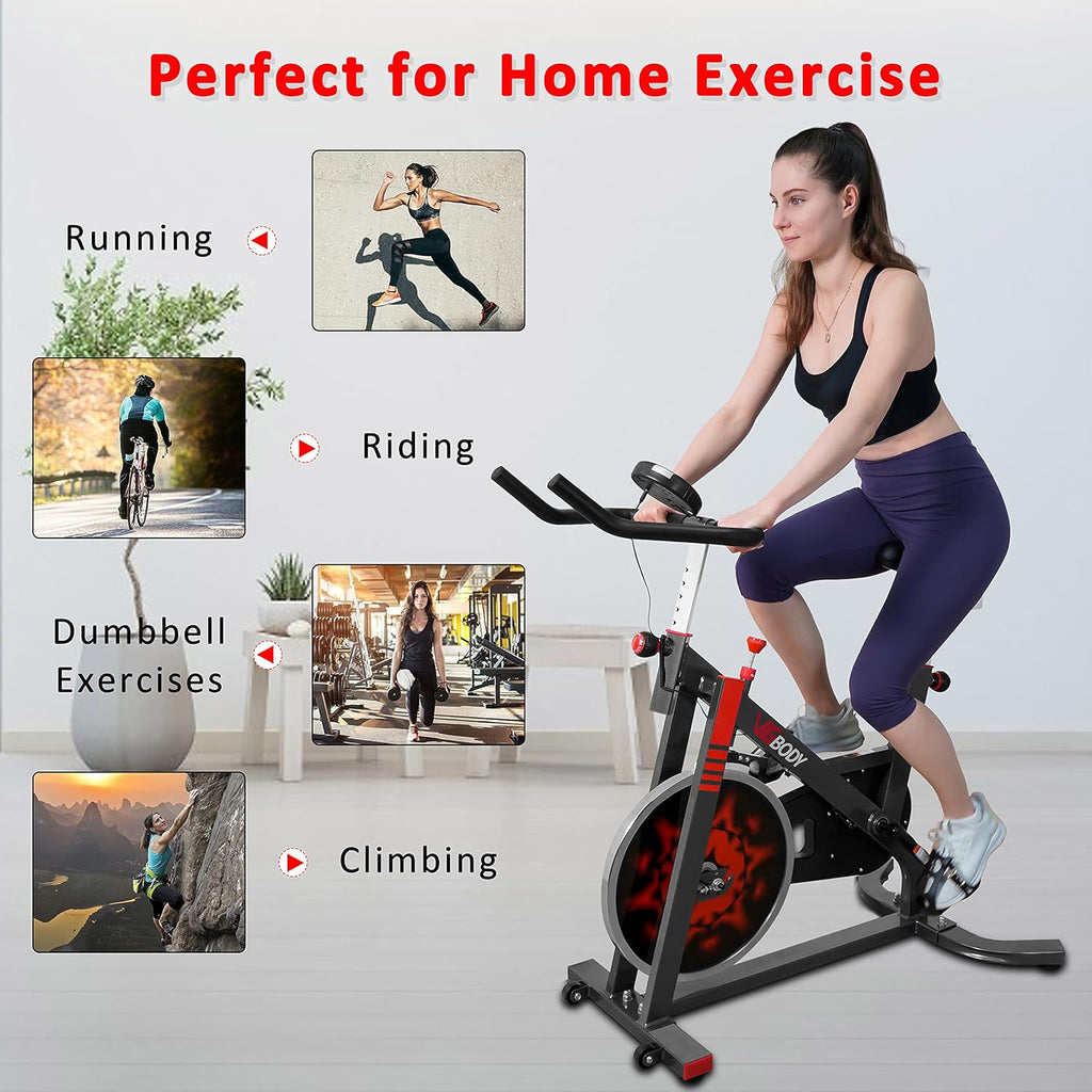 Upright Exercise Bike with Belt Drive L320427